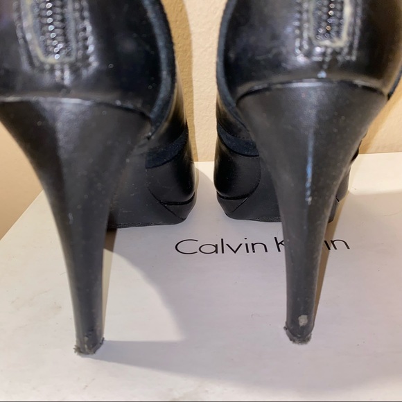 Calvin Klein Leather & Suede Bootie - Picture 4 of 5